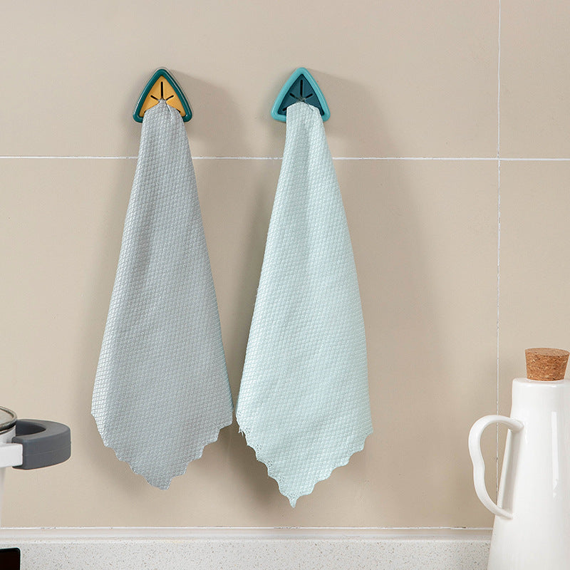 Mop rack without holes drilled