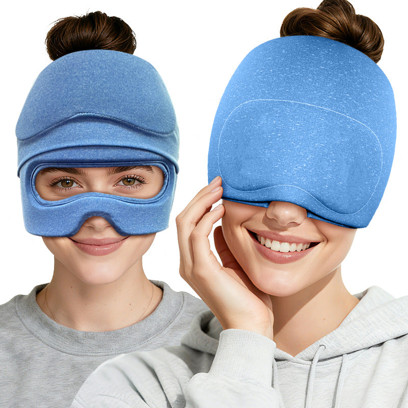 MOQ:1PCS Cooling Gel Eye Mask and Cap Set