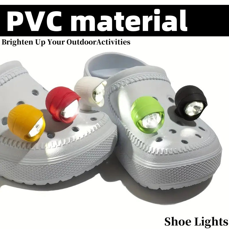 MOQ：2 LED Shoe Lights for Crocs and Sandals