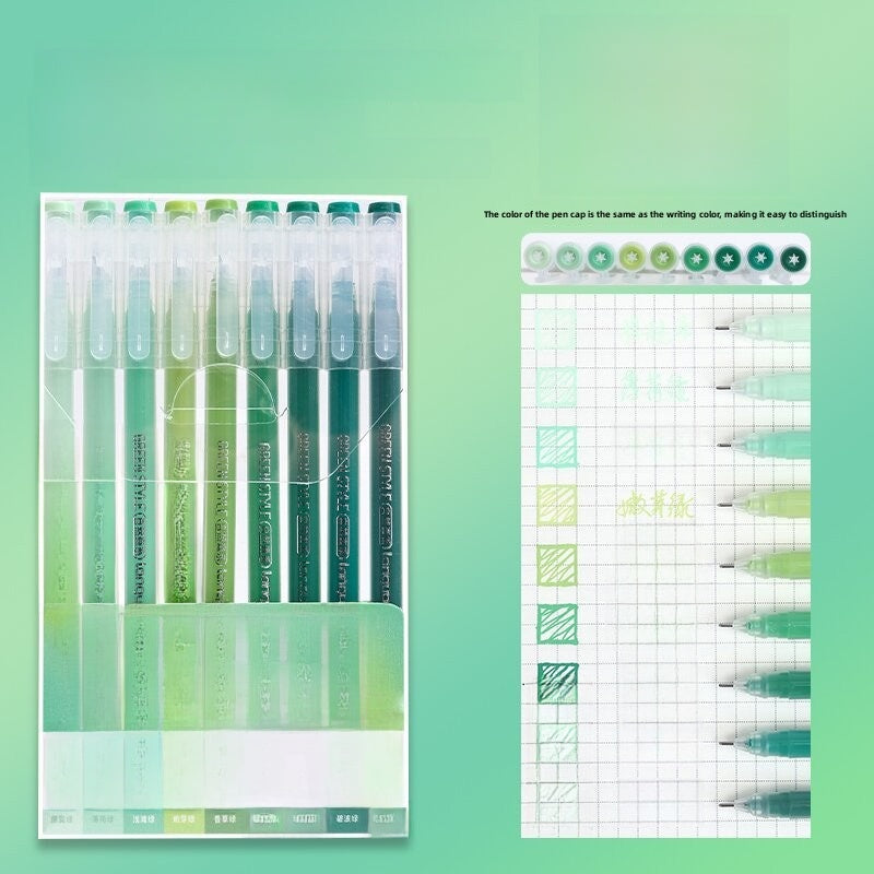 Morandi Color Gel Pens for Journaling and Note-Taking