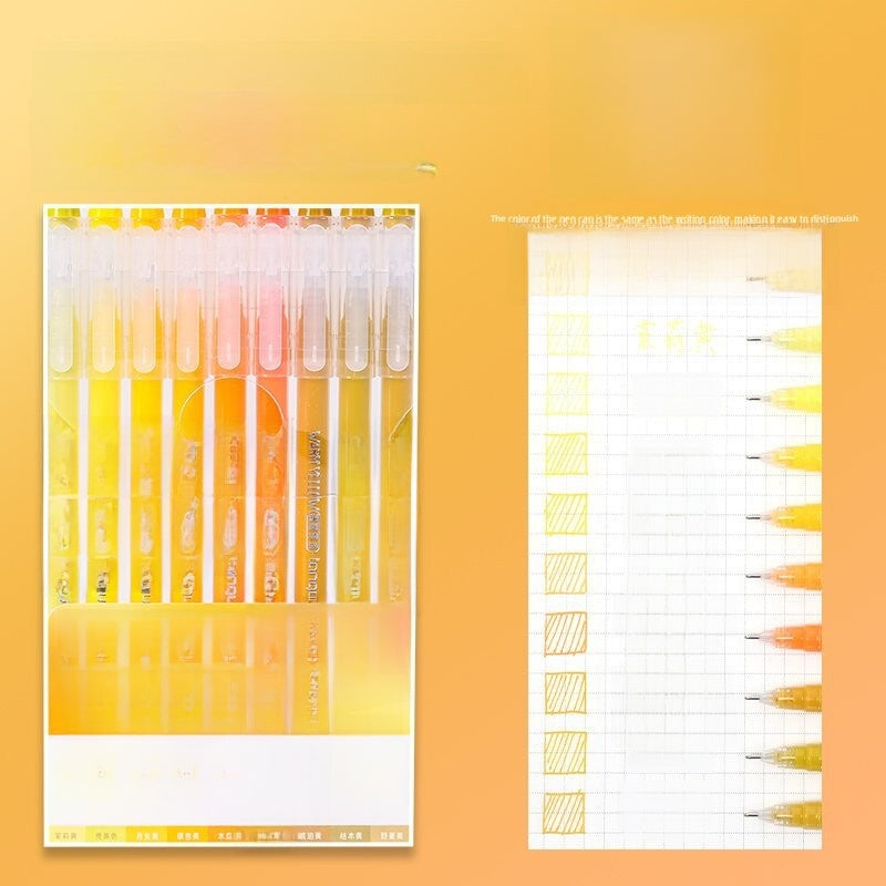 Morandi Color Gel Pens for Journaling and Note-Taking
