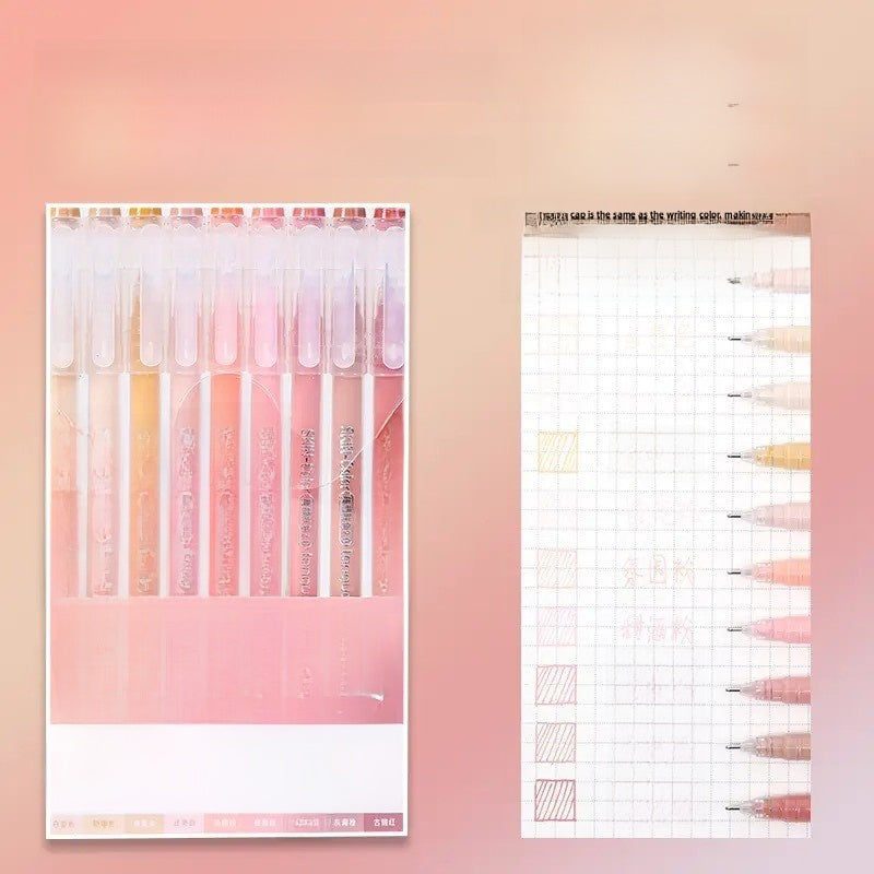 Morandi Color Gel Pens for Journaling and Note-Taking