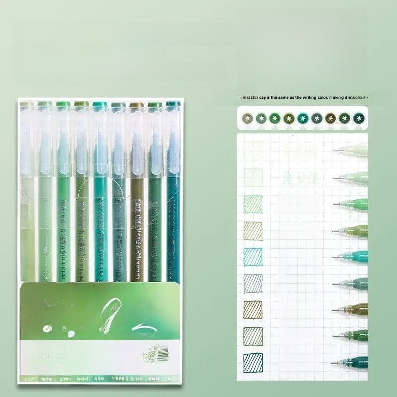 Morandi Color Gel Pens for Journaling and Note-Taking