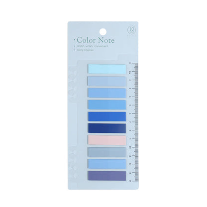 Morandi-colored transparent index sticky notes