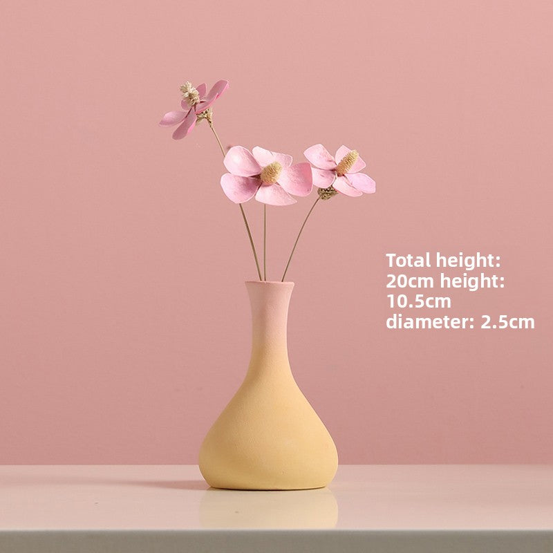 Morandi Small Vase iBed and Breakfast Decoration Dried Flower Ornaments Home Furnishings