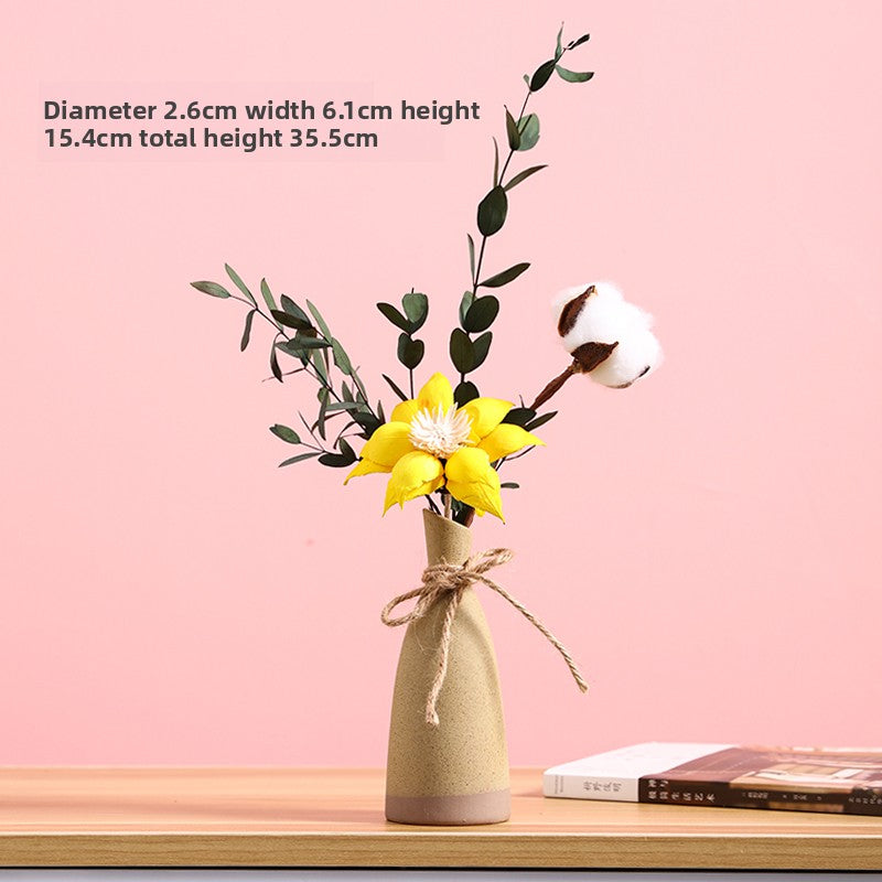 Morandi Small Vase iBed and Breakfast Decoration Dried Flower Ornaments Home Furnishings