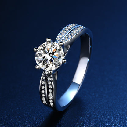 Morganite diamond ring