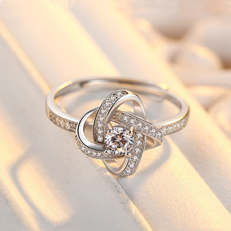 Morganite simple six-prong wedding ring