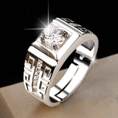 Morganite simple six-prong wedding ring