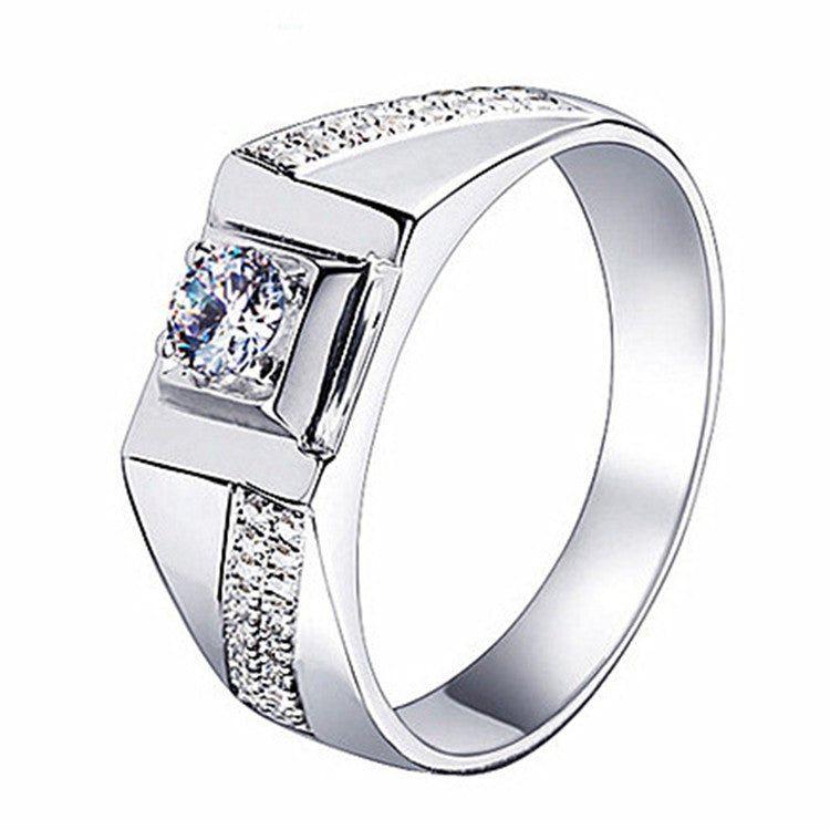 Morganite simple six-prong wedding ring