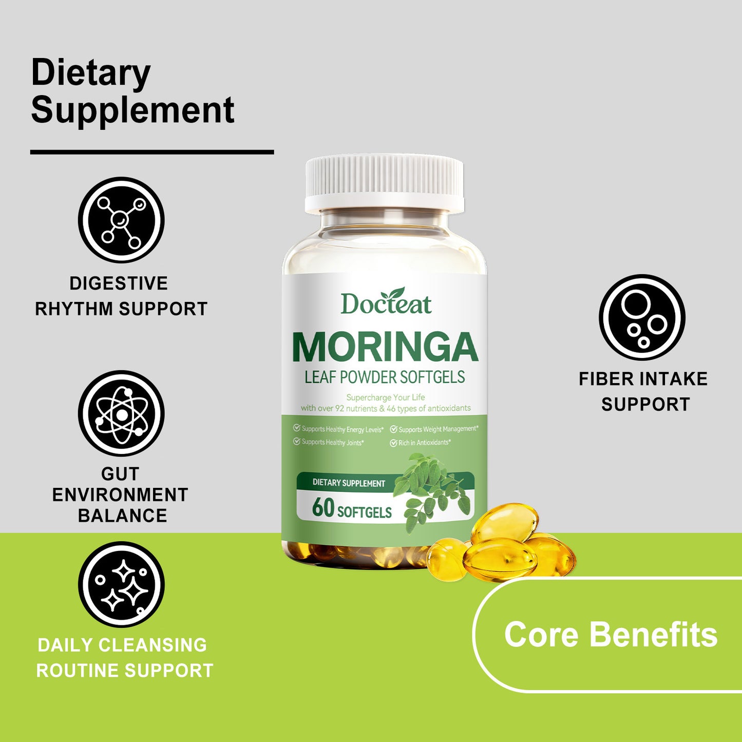 Moringa Intestinal Support Capsules
