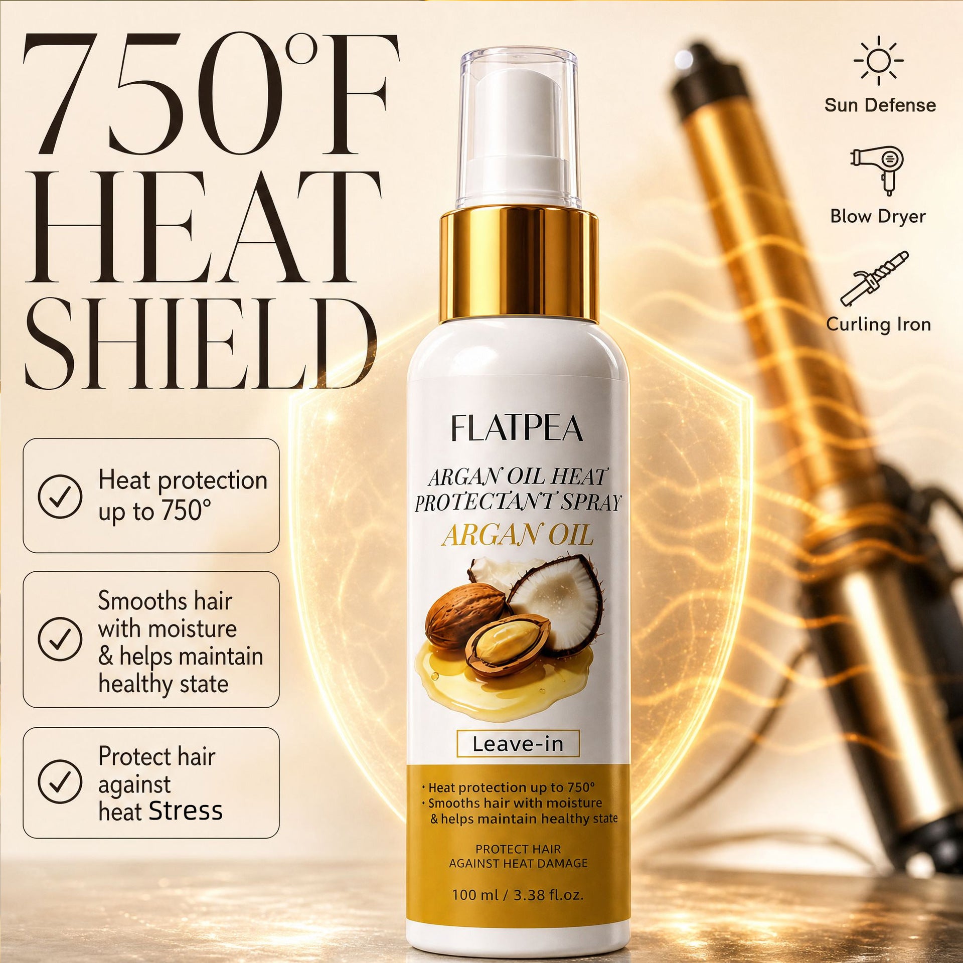 Moroccan Argan Oil Heat Protection Hair Spray