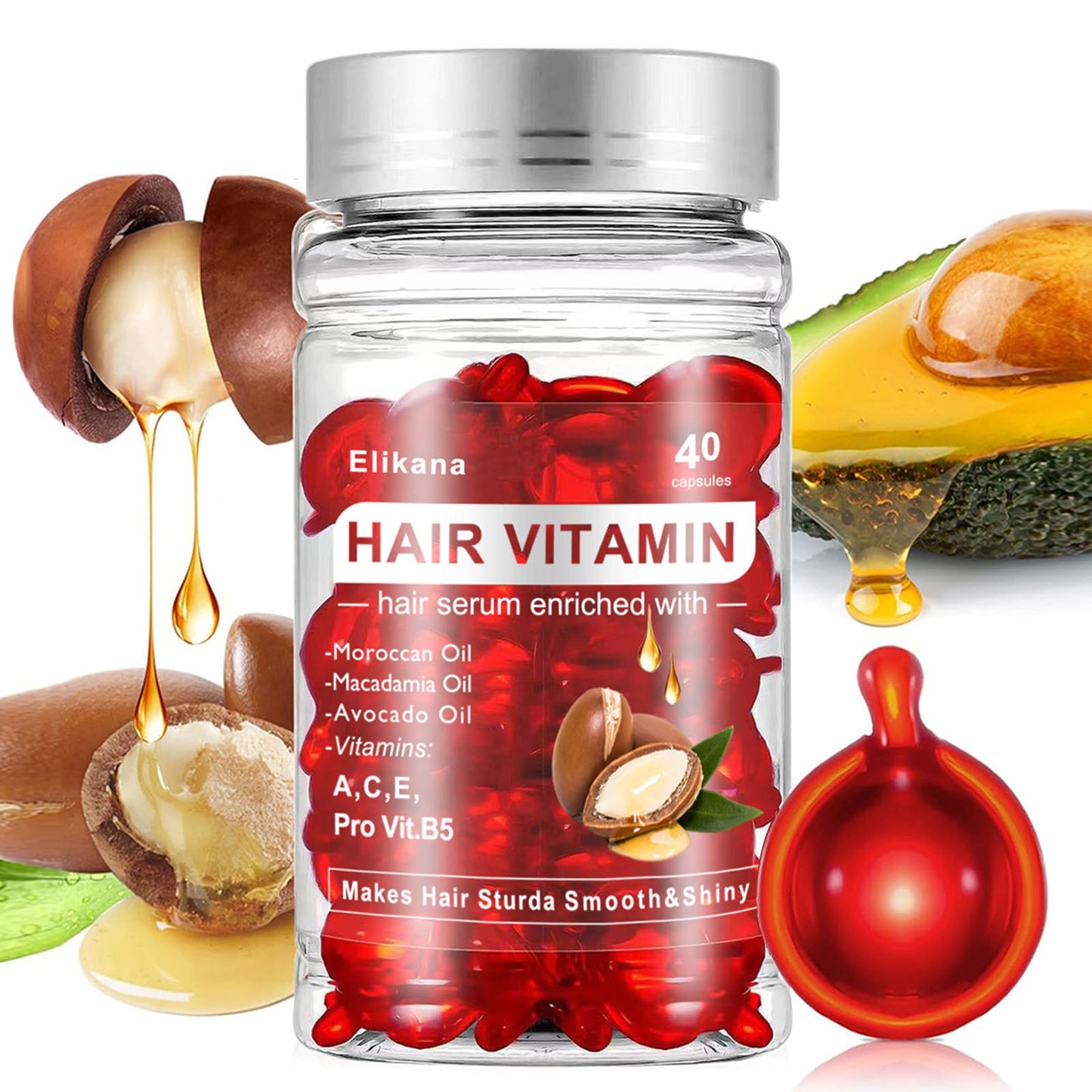 Moroccan Nut Oil Hair Care Essential Oil Capsules