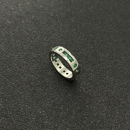 Morse Code Ring Geometric Electroplated Copper Jewelry