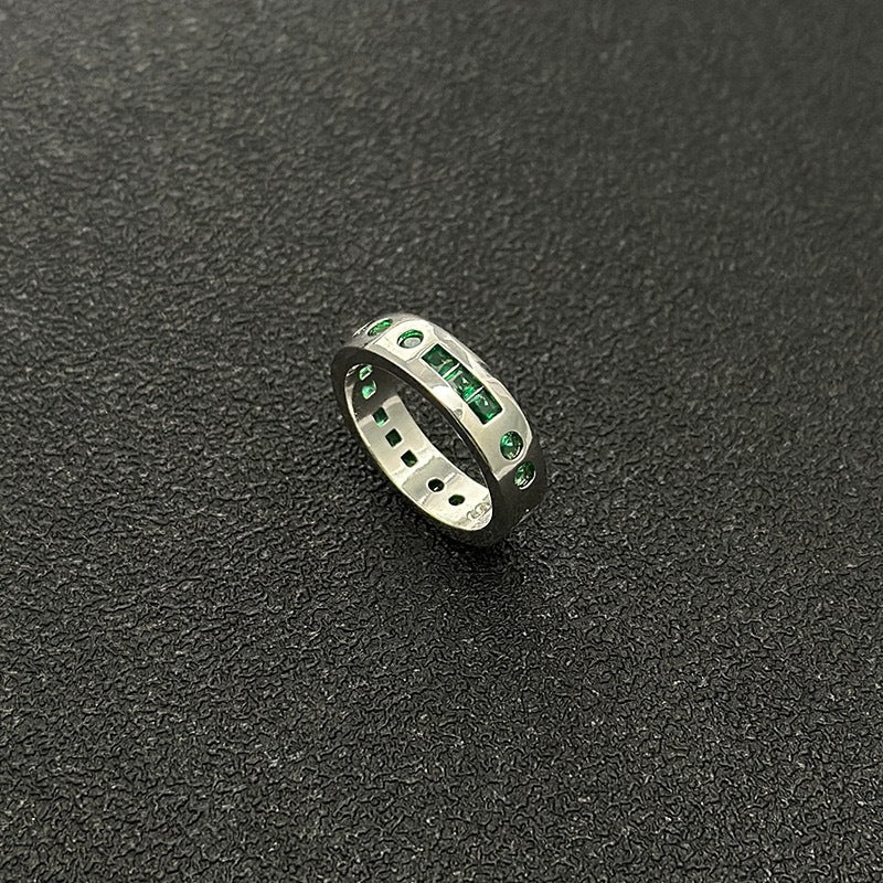 Morse Code Ring Geometric Electroplated Copper Jewelry