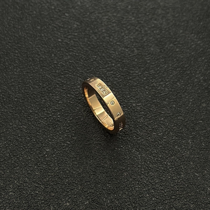 Morse Code Ring Geometric Electroplated Copper Jewelry