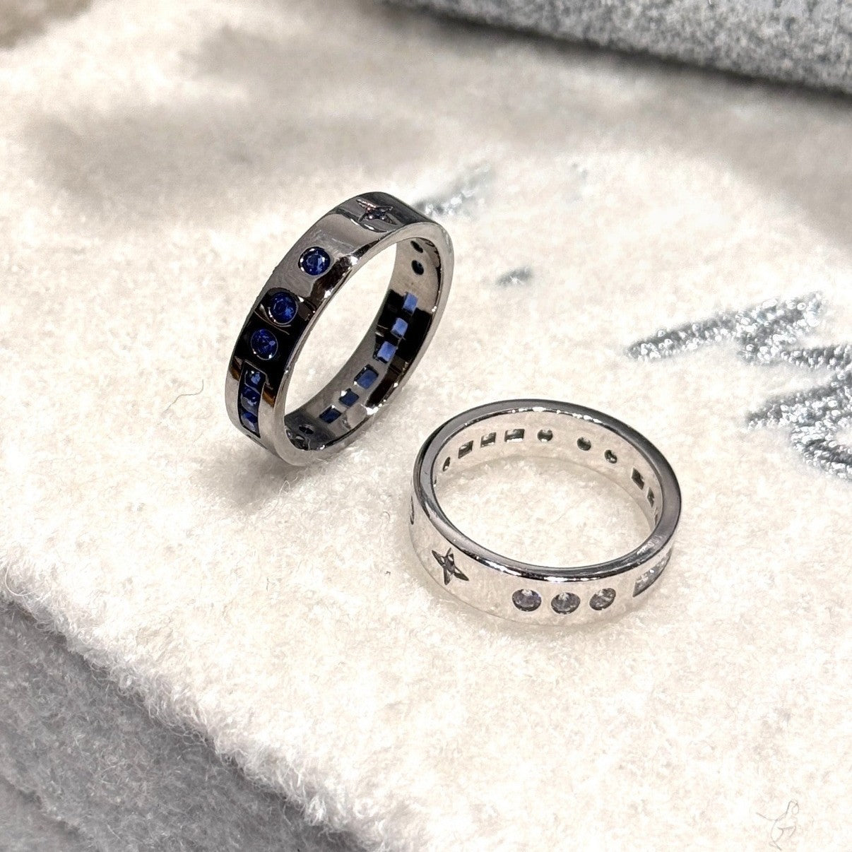 Morse Code Ring Geometric Electroplated Copper Jewelry