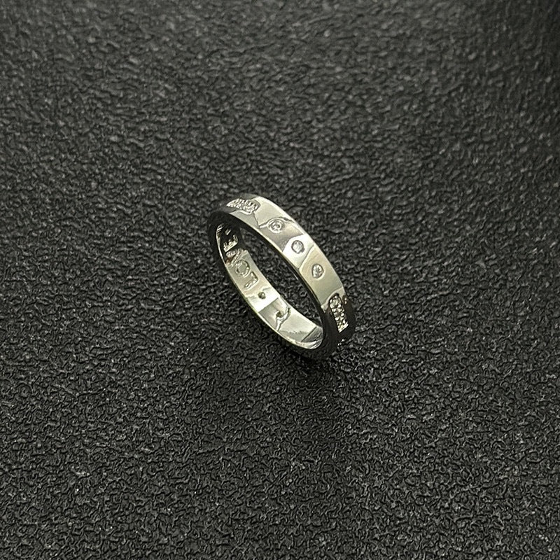 Morse Code Ring Geometric Electroplated Copper Jewelry
