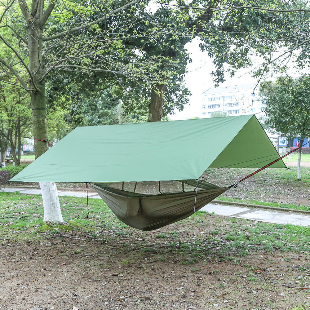 Mosquito Net Hammock with Waterproof Canopy Set
