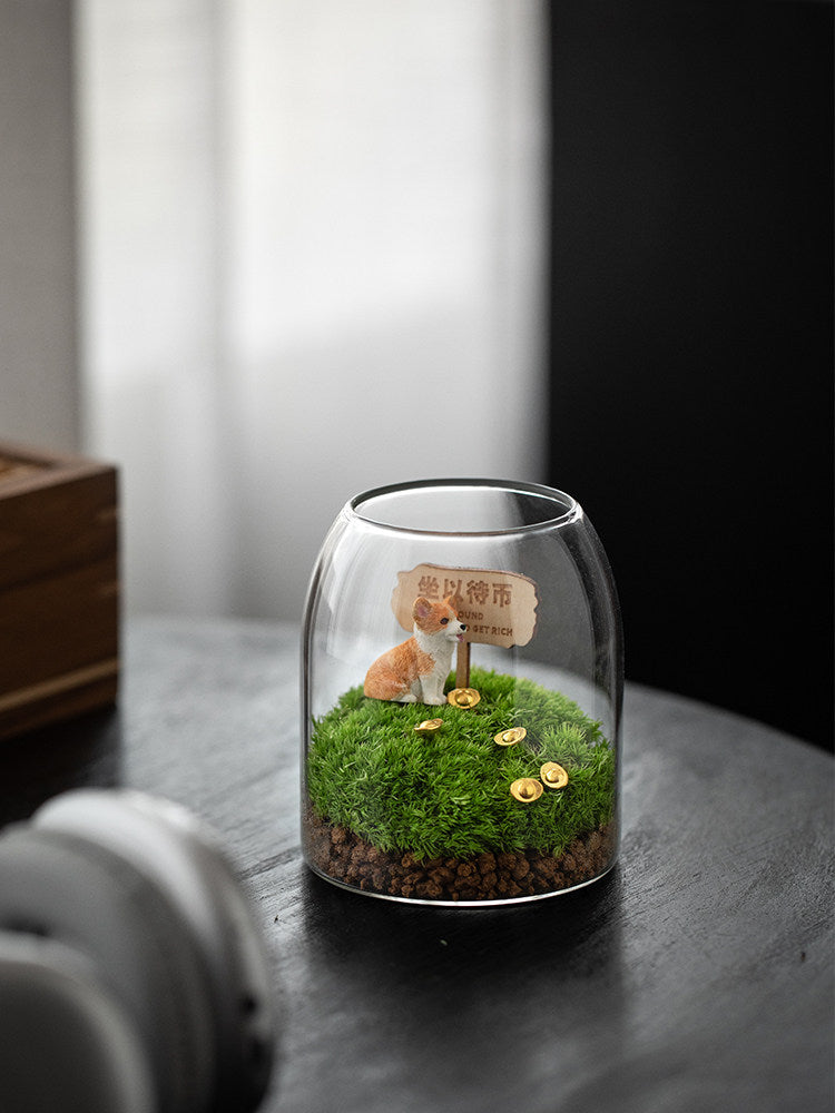 Moss miniature landscape
