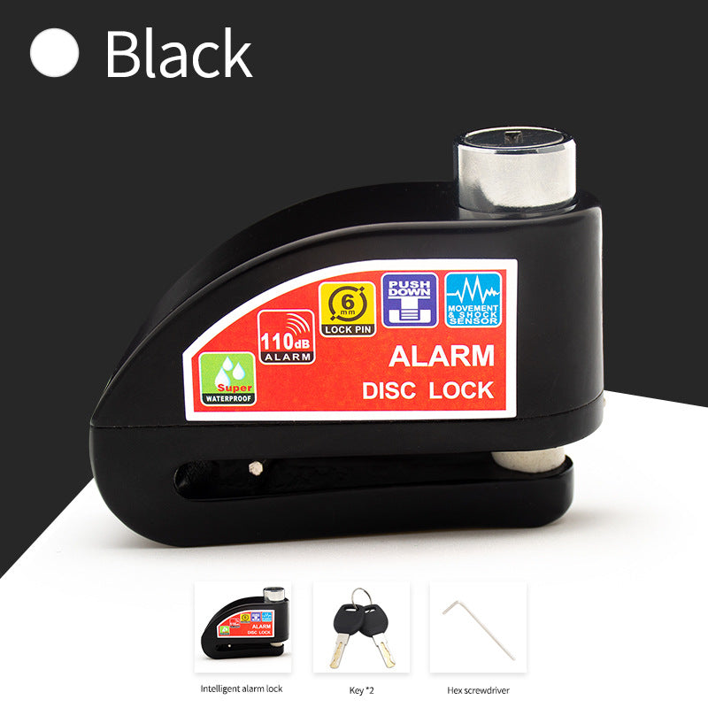 Motorcycle Disc Brake Alarm Lock with Anti-Theft Protection