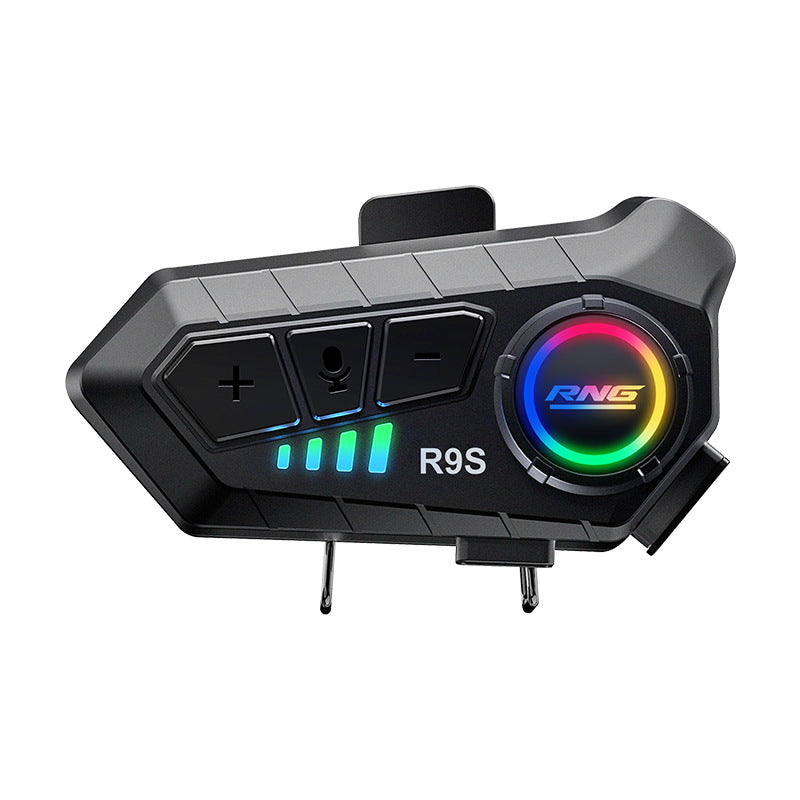 Motorcycle Helmet Bluetooth Headset with RGB Lighting