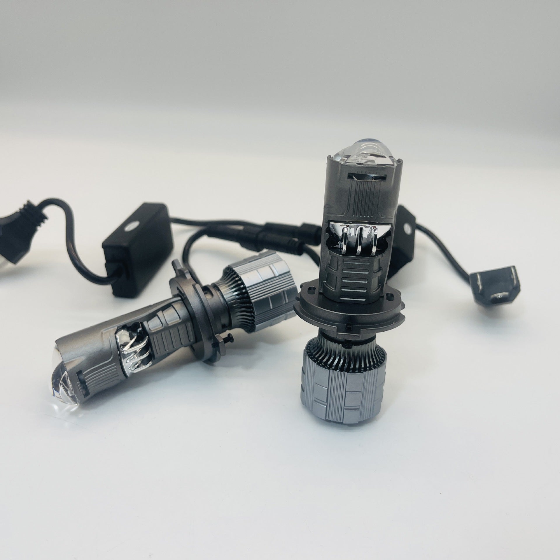 Motorcycle LED Headlight Dual Beam H4 Lens