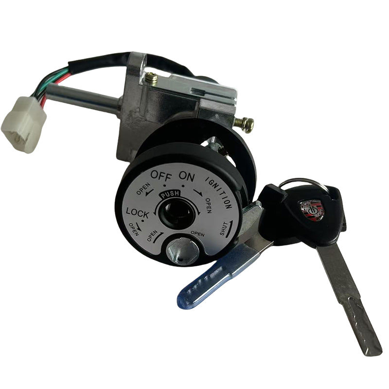 Motorcycle-mounted lock