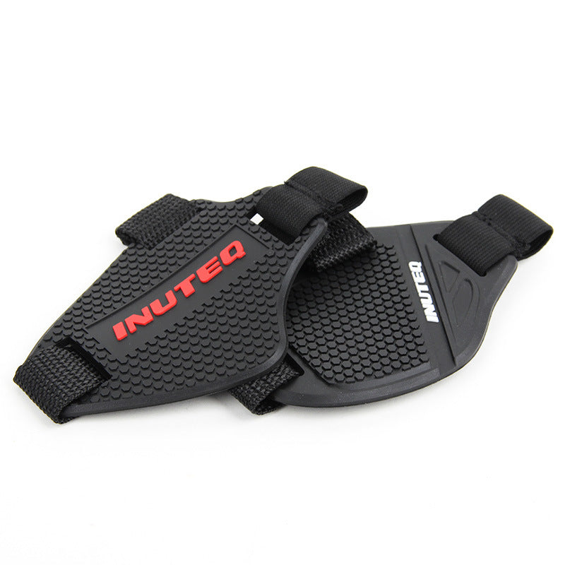 Motorcycle off-road riding shoe padding
