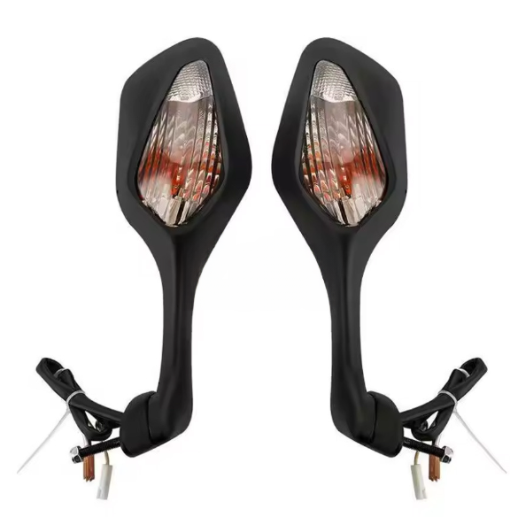 Motorcycle Rear View Mirror with LED Turn Signal