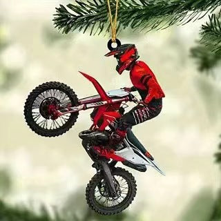 Motorcycle rider pendant