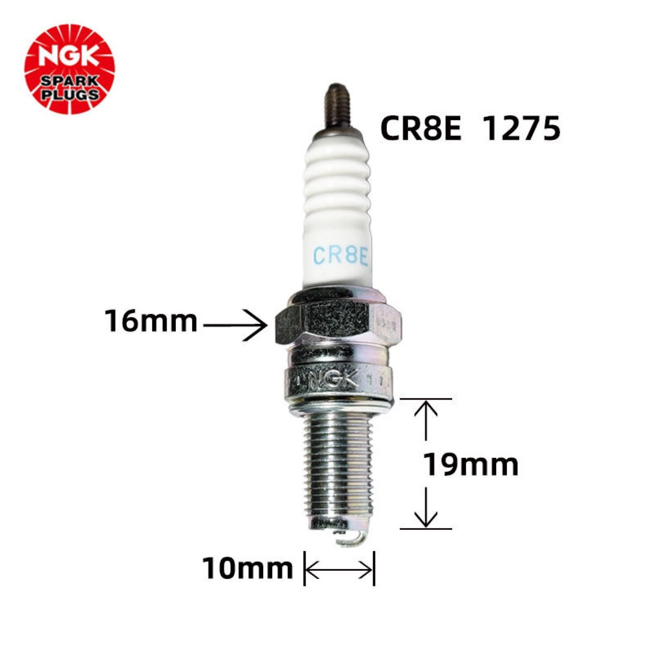 Motorcycle spark plug