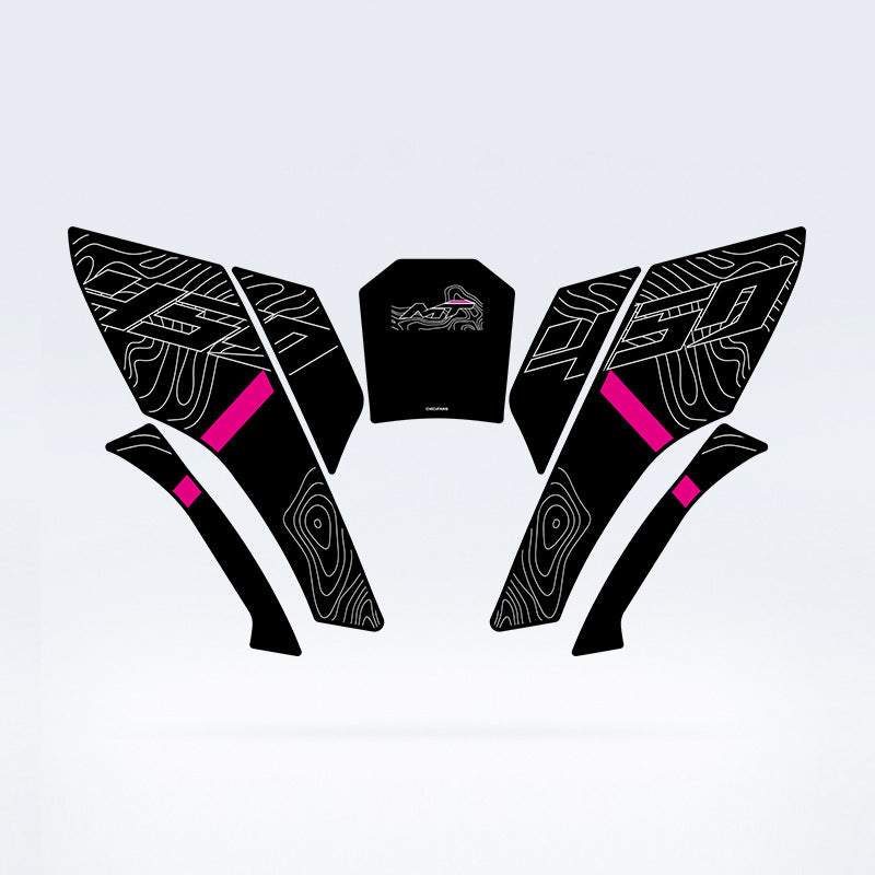 Motorcycle tank pad