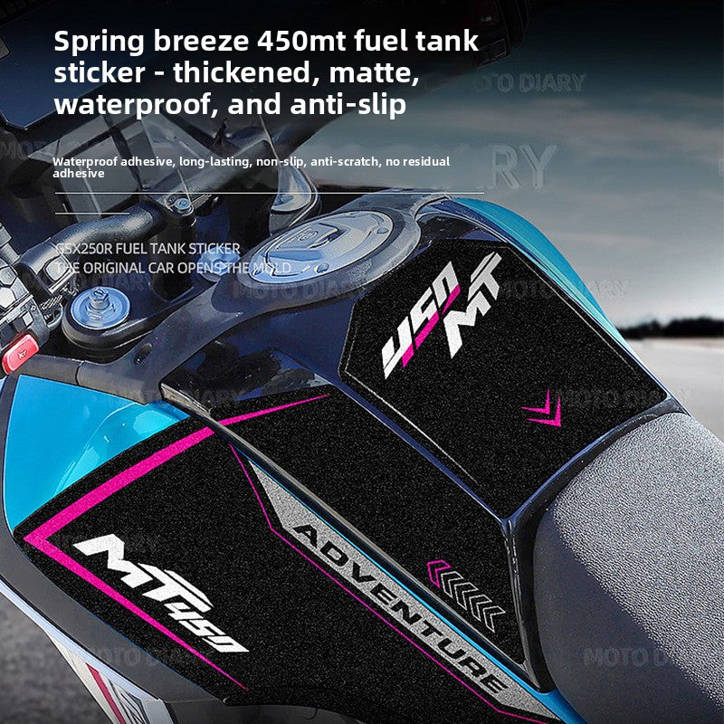 Motorcycle tank pad