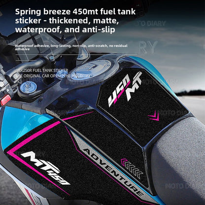 Motorcycle tank pad