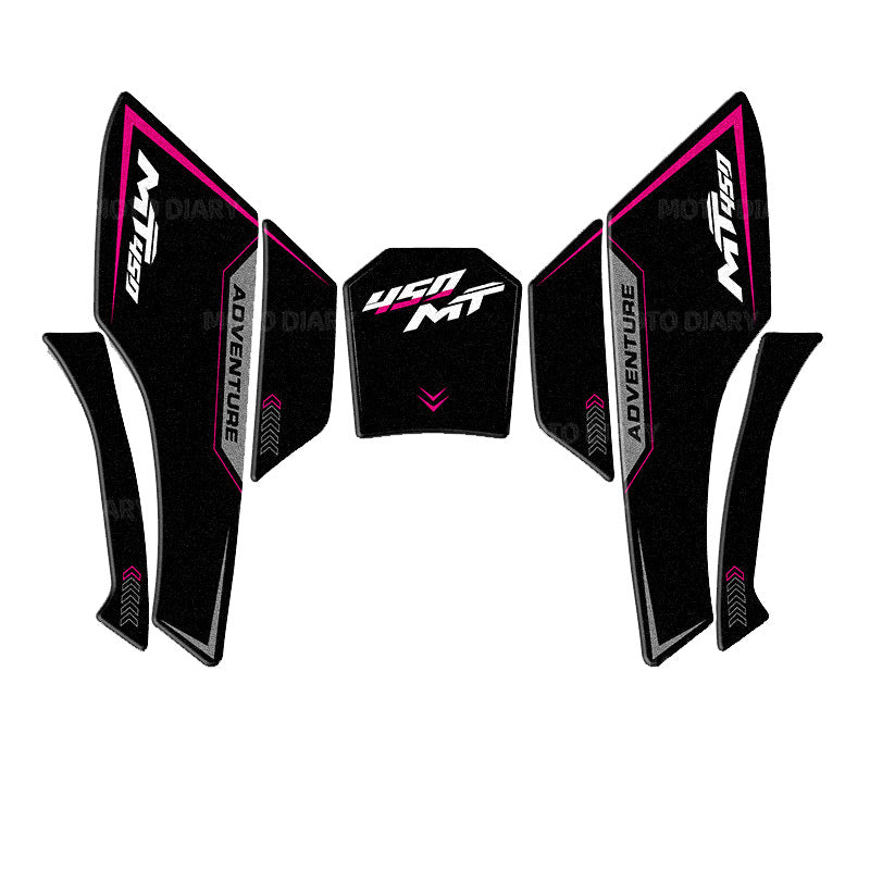 Motorcycle tank pad
