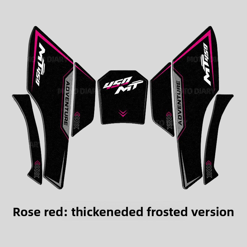 Motorcycle tank pad