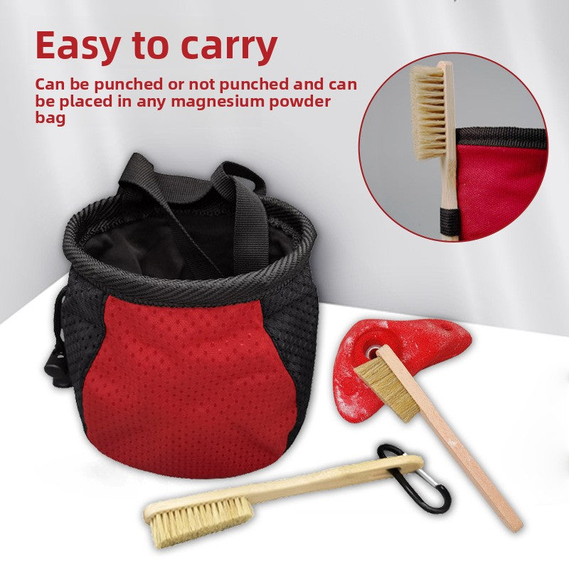 Mountain climbing cleaning brush