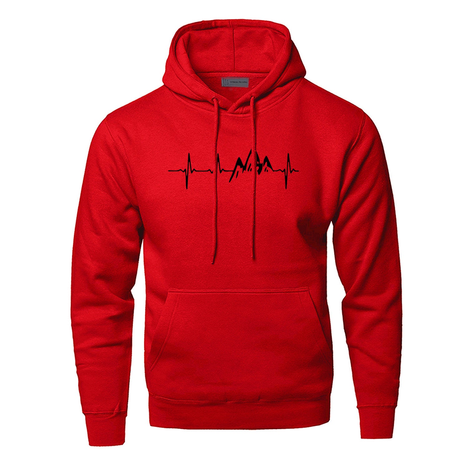 Mountain Heartbeat Sweatshir Men Sound Ray Diagram