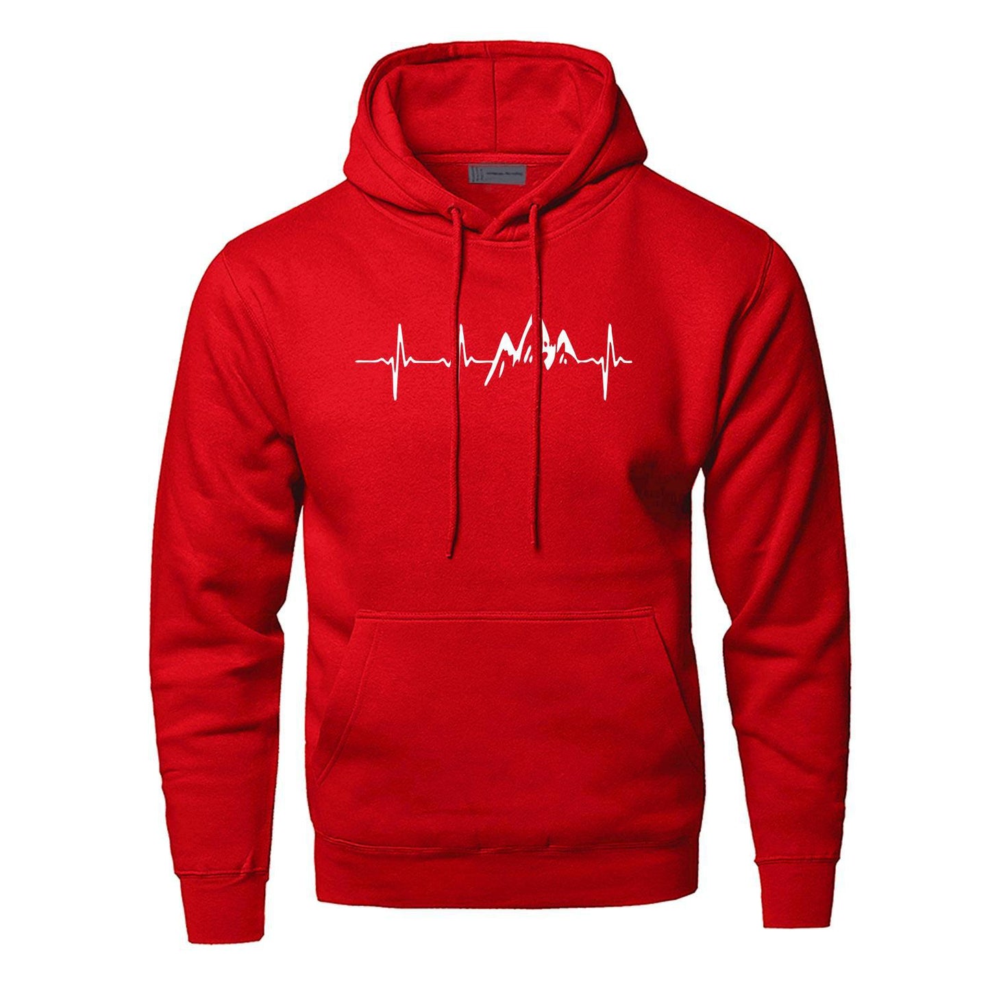 Mountain Heartbeat Sweatshir Men Sound Ray Diagram