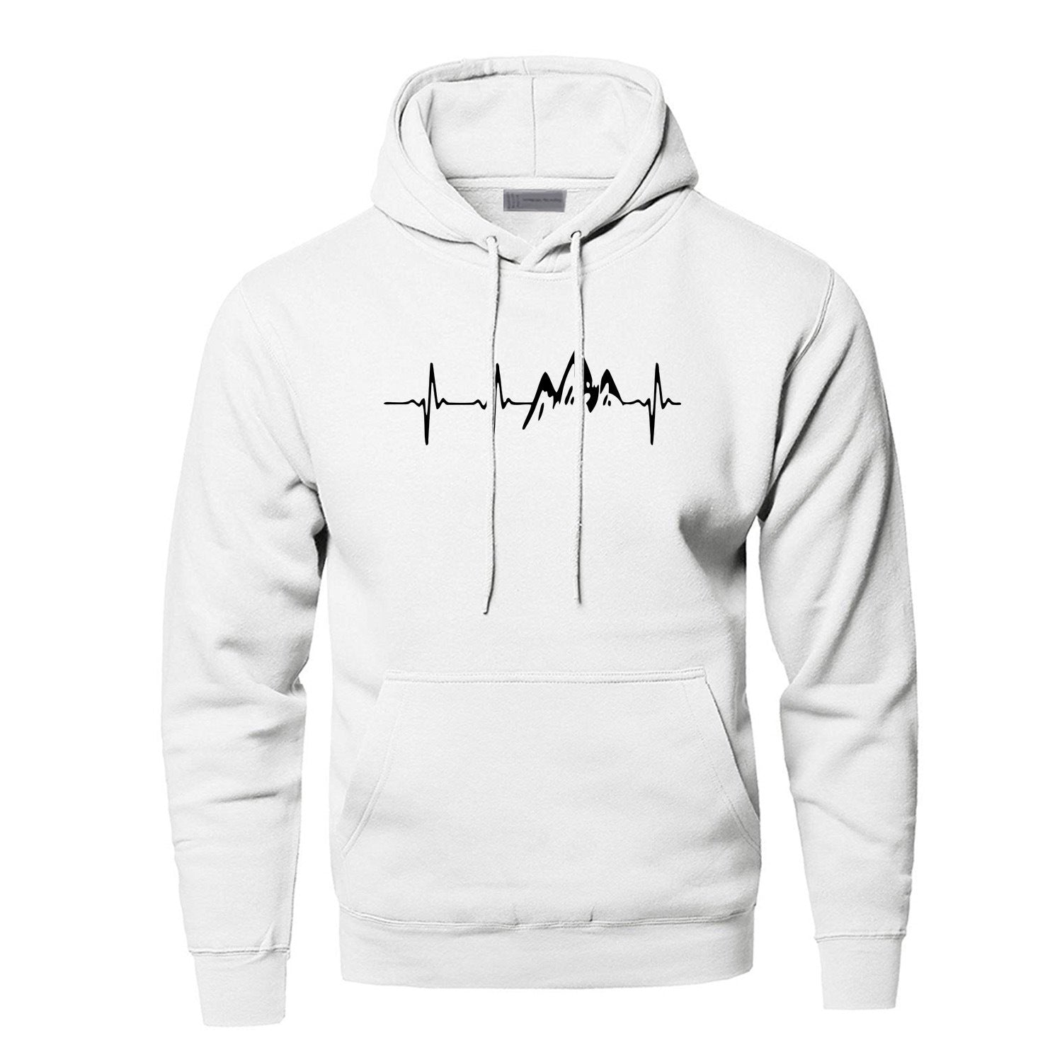 Mountain Heartbeat Sweatshir Men Sound Ray Diagram