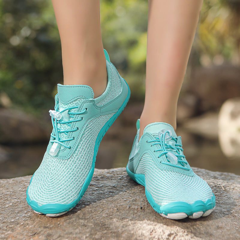 Mountaineering hiking and stream-wading shoes