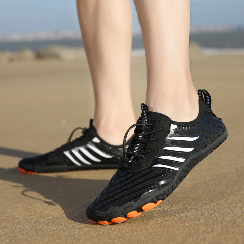 Mountaineering hiking and stream-wading shoes