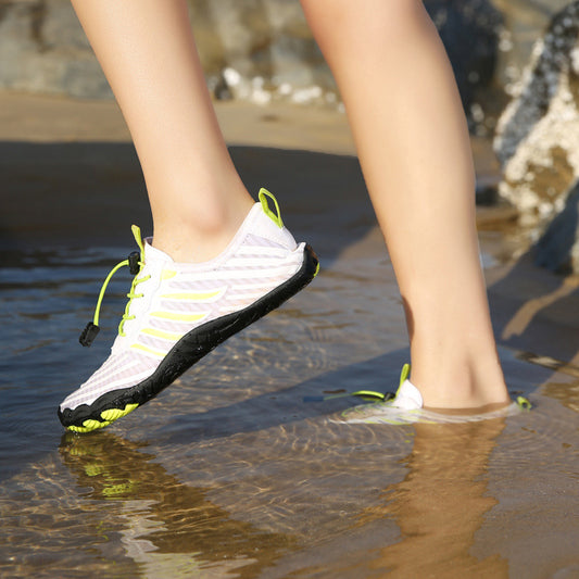 Mountaineering hiking and stream-wading shoes