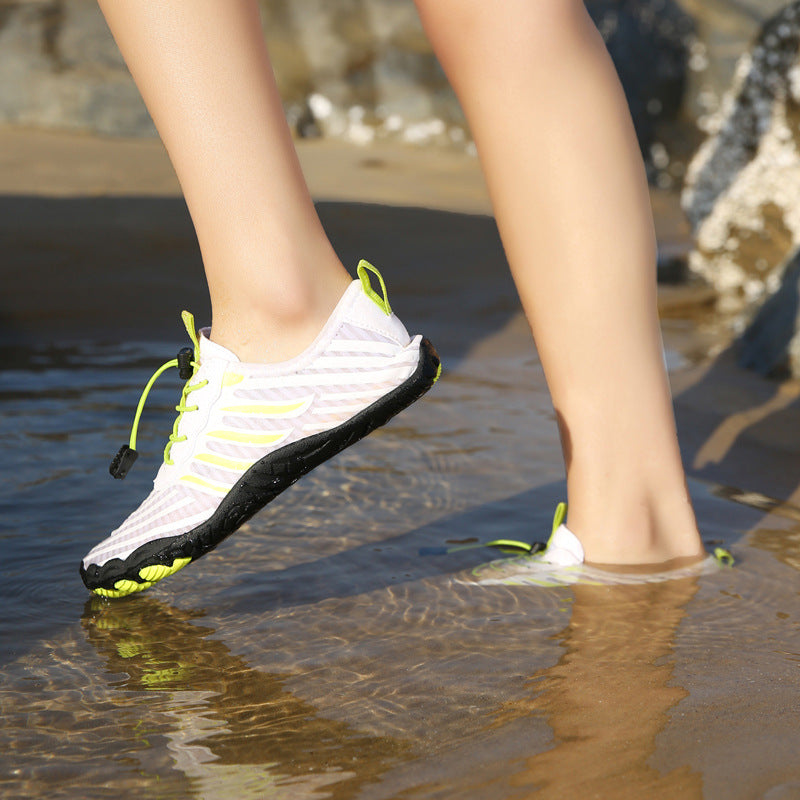 Mountaineering hiking and stream-wading shoes