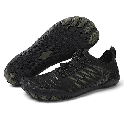 Mountaineering hiking and stream-wading shoes