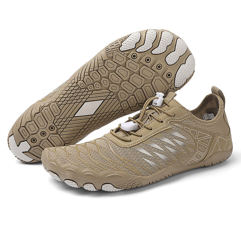 Mountaineering hiking and stream-wading shoes