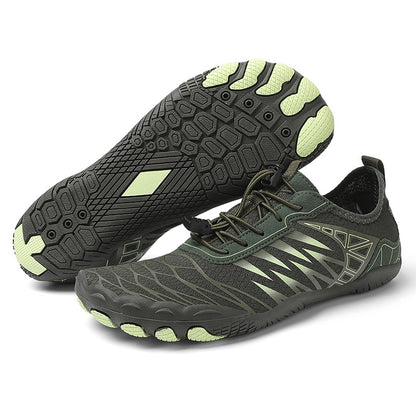 Mountaineering hiking and stream-wading shoes
