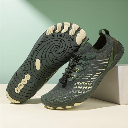 Mountaineering hiking and stream-wading shoes