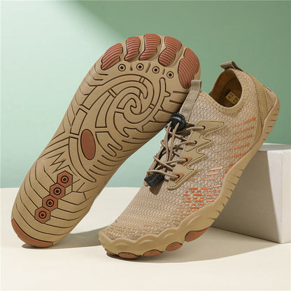 Mountaineering hiking and stream-wading shoes